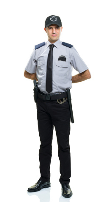 Security guard portrait.